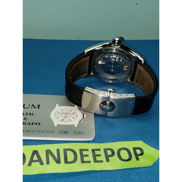 Corum Bubble Steel Automatic Watch Leather Men's Jewelry 82.150.20 Swiss WR - Picture 3 of 11